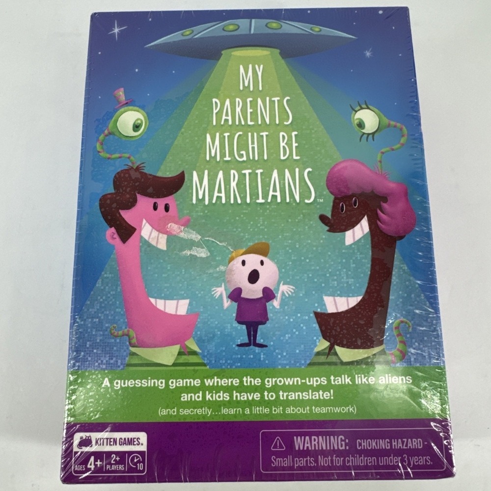 My Parents Might Be Martians Game Kitten Games Family Game Night New Sealed